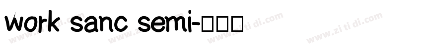 work sanc semi字体转换